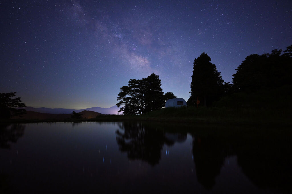 水辺から天の川