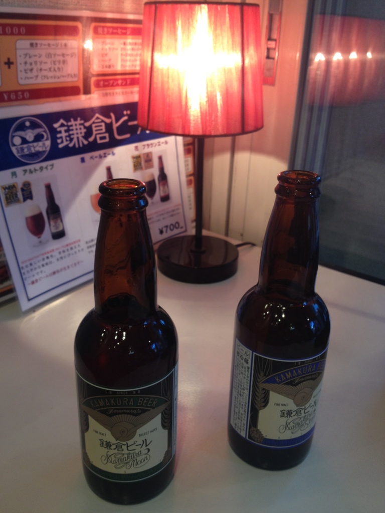 夕ビール
