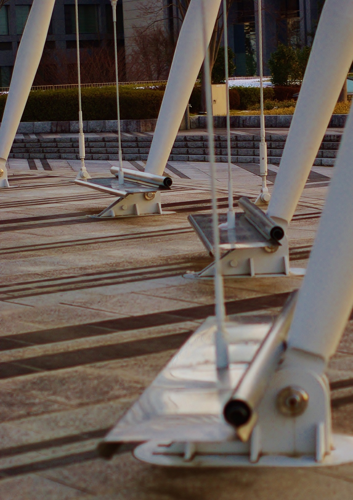 ベンチのある光景。