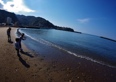 2月の海は楽しかった。