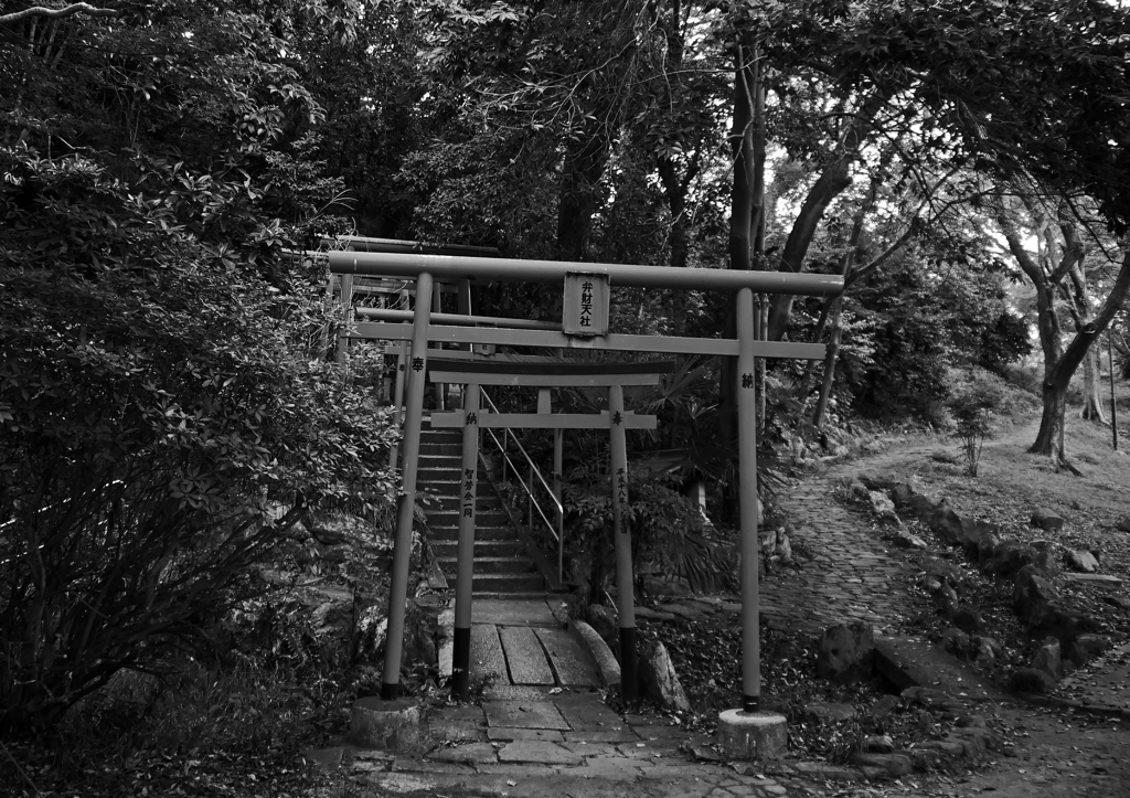 弁天さん横の細い坂道　P1230458zz