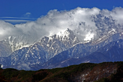 荒れる冬山　IMGP7082z