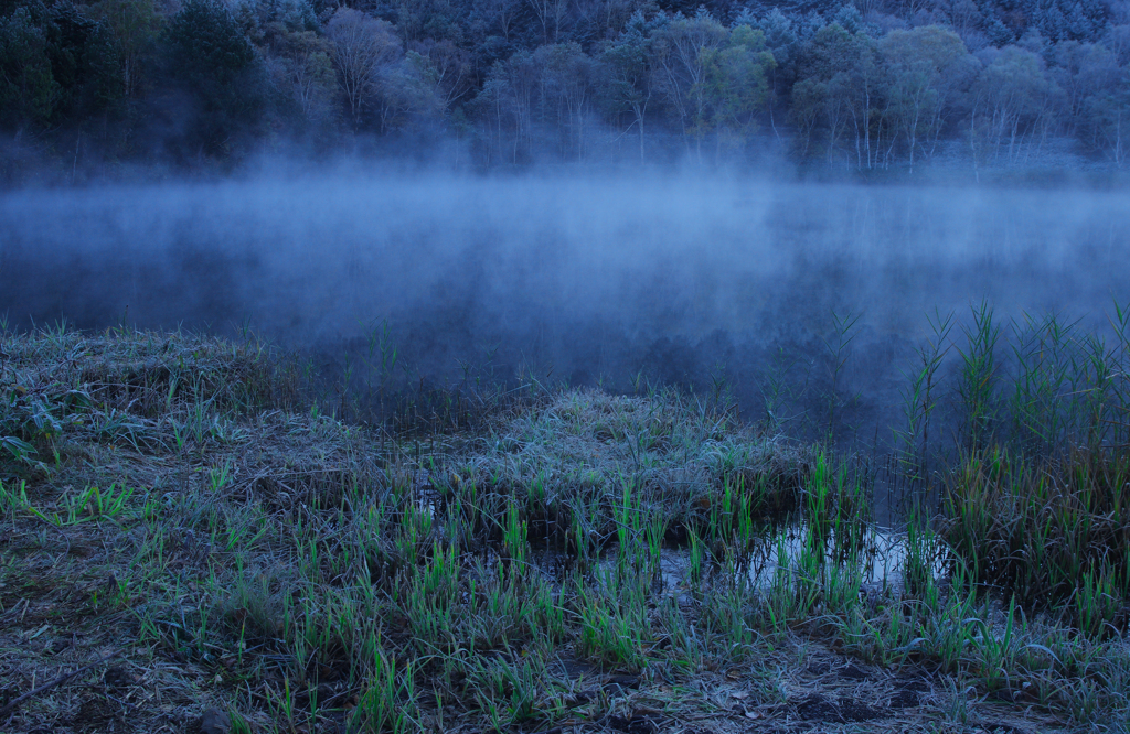 気嵐立つみなも　IMG8453z