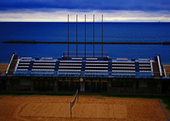 海を望む競技場　P1680140zz