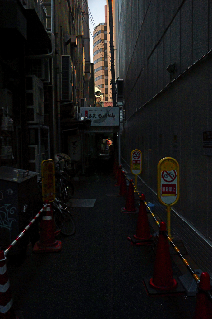 路地奥に見える風景　P1045129　　