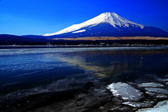 冬富士と氷面鏡（ひもかがみ）　IMGP1840zz