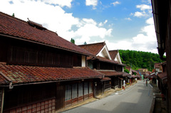 石州瓦とベンガラ色の街並み IMGP7831zz 石州瓦とベンガラ色の街並み IMGP7831zz