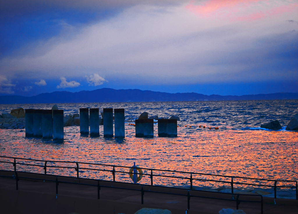 朝焼けの海　P1760203zz