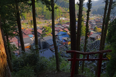 奈良井宿俯瞰　P1074996zz