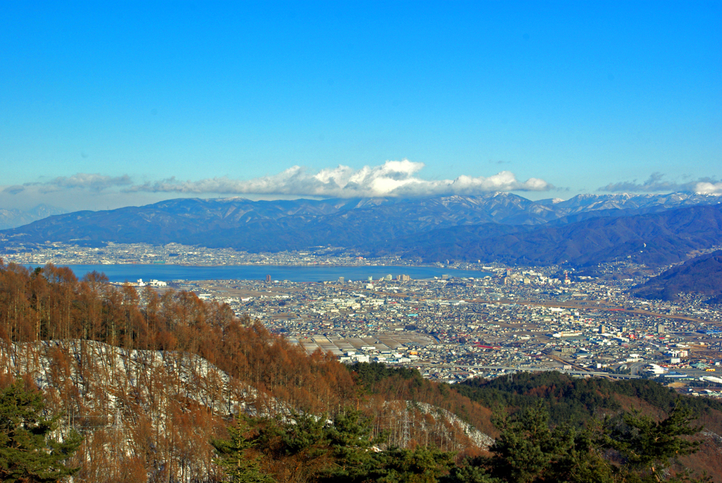 冬晴れの諏訪湖　IMGP7064zz