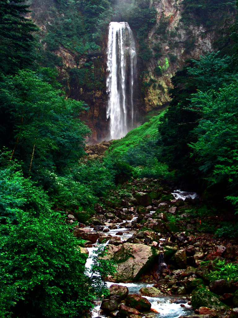 雨の平湯大滝　DSC04962zz