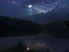 夕暮れ迫る鏡池　DSC04664zz