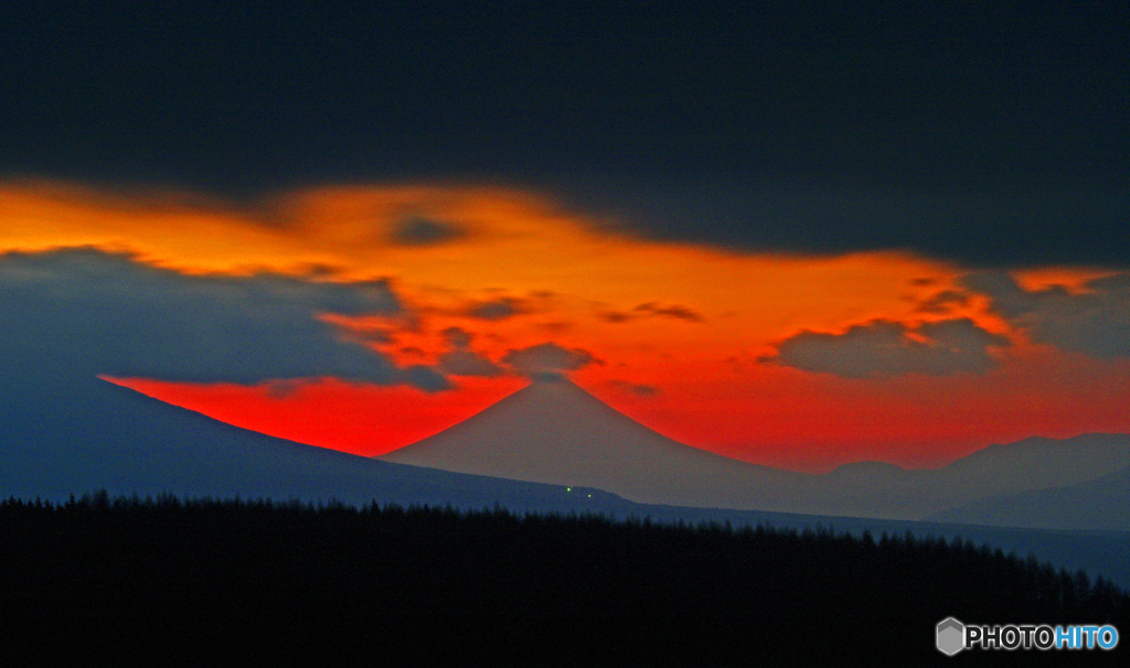 Mt.Fuji silhouette　IMGP3993zz