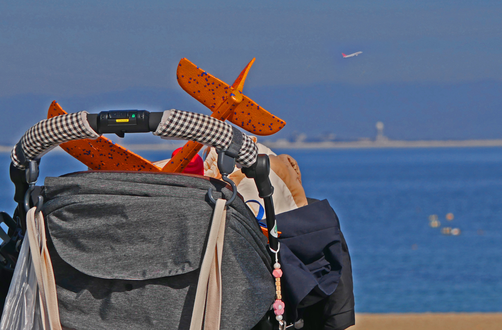 空港と模型飛行機　P1070450z