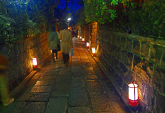 夜の石塀小路 逍遥　IGP4970zz