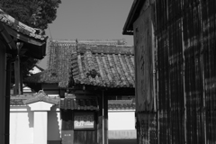 路地から見る山門　P1087801