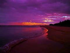 異様に赤い朝焼け　P1700205zz