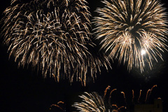 昨日の花火(手持ち撮影）　P1012053zz