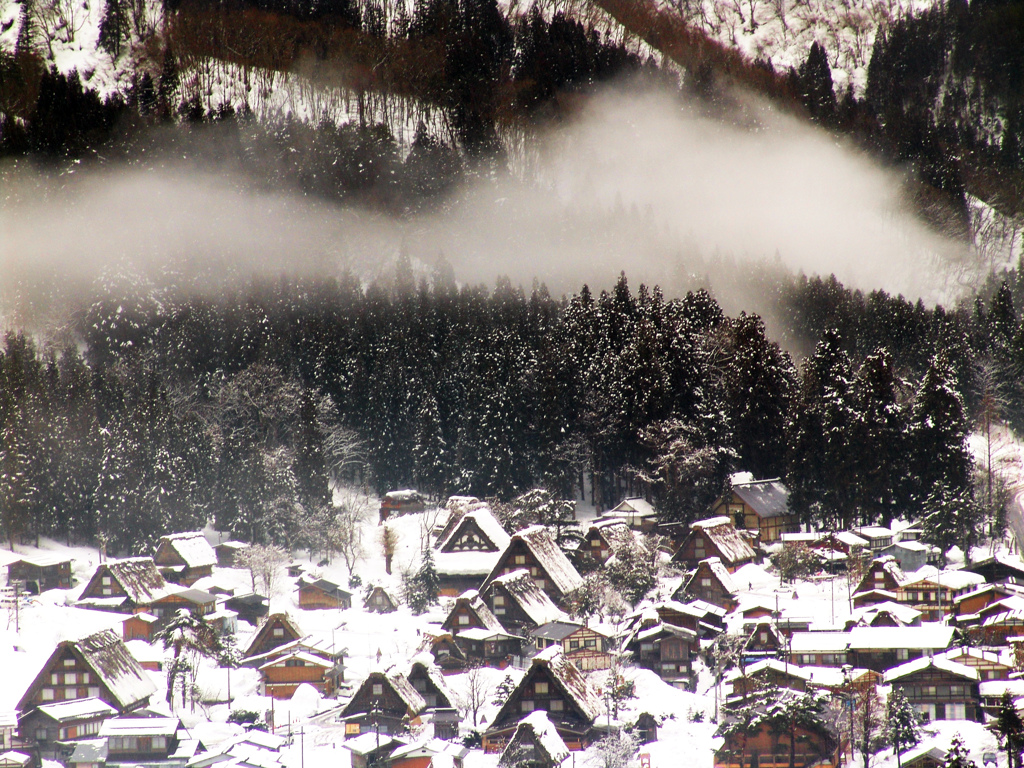 厳冬期の白川郷　DSC01805z