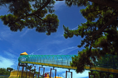 夏空と滑り台　P1088349zz