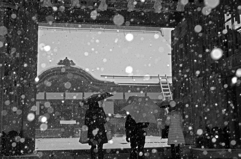 雪のお参り　IGP1461z