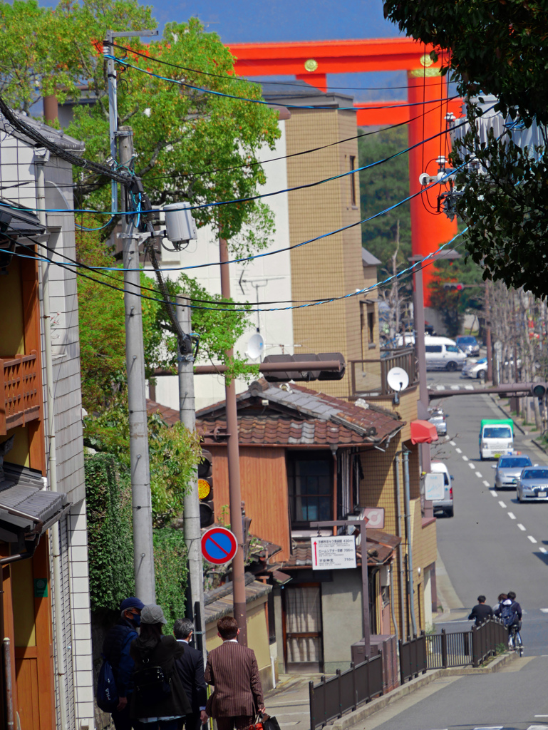 大鳥居が見える風景　P1530215zz