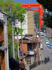 大鳥居が見える風景　P1530215zz