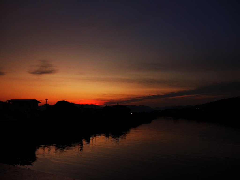 夕暮れ