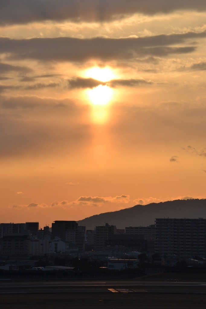夕日