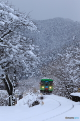 雪中樽見鉄道