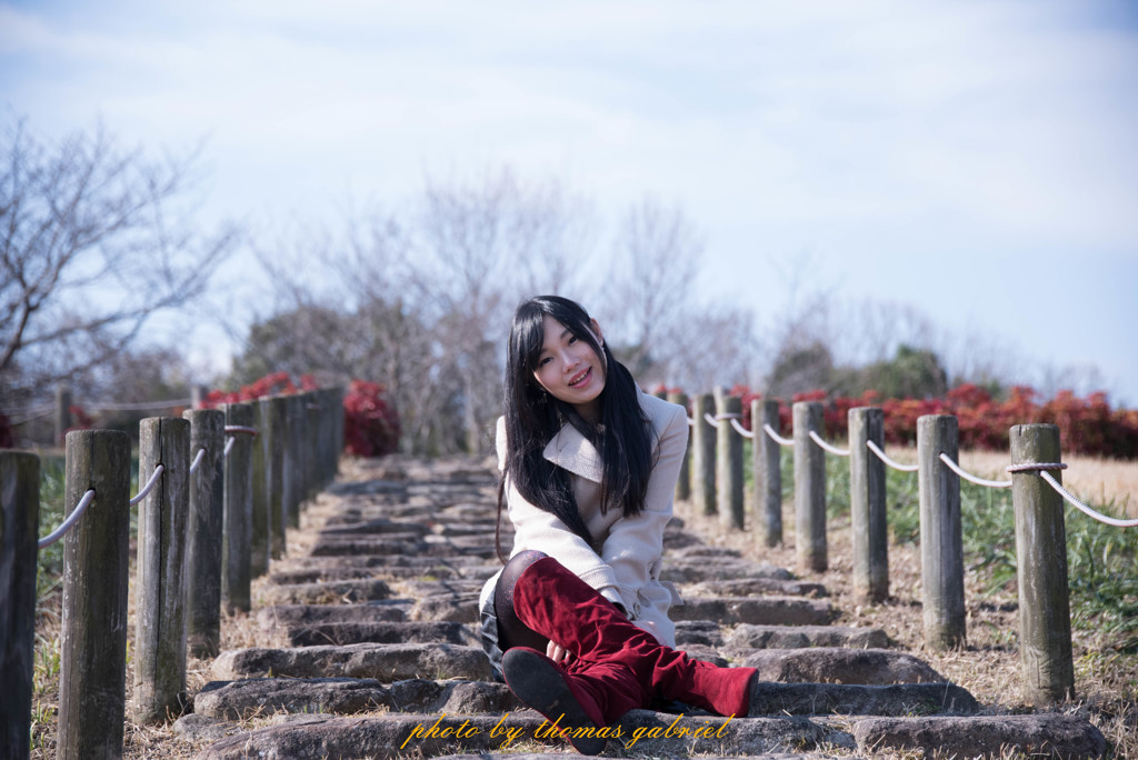 早朝の公園をお写んぽデート