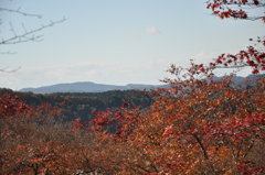 秋の日に山頂で