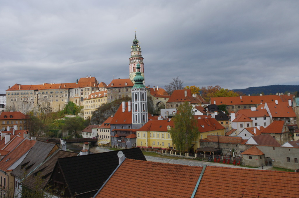 チェスキー・クルムロフ城と歴史地区