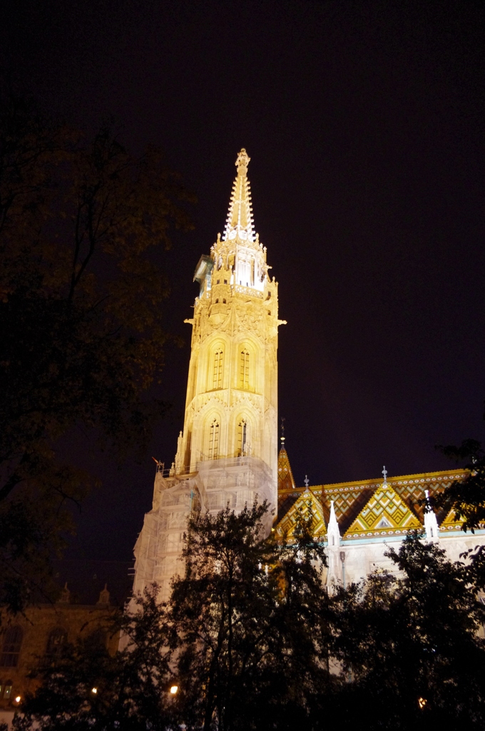 夜のマーチャーシュ教会４