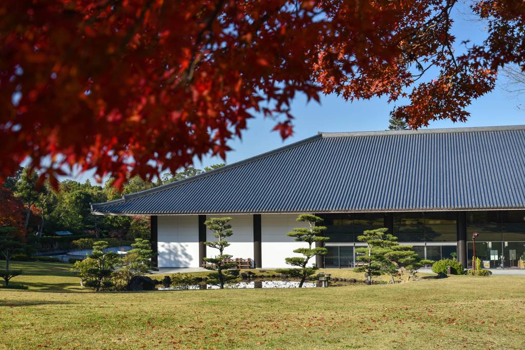 新公会堂と紅葉