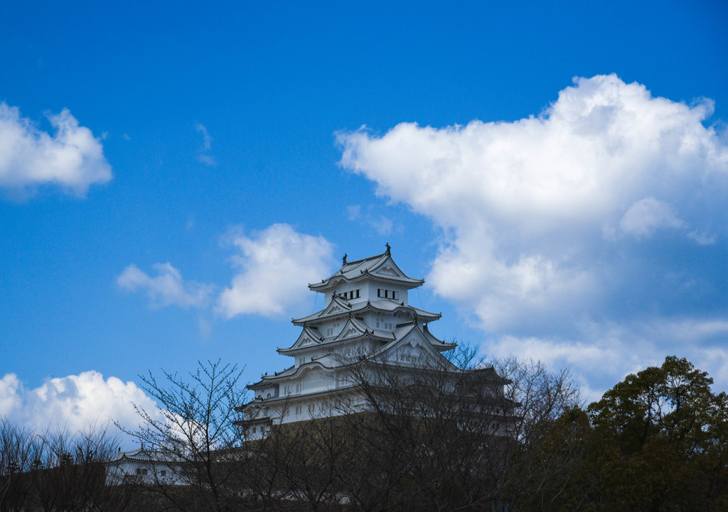 青空に輝く