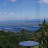 窓から見た琵琶湖