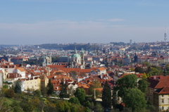 プラハ市街を一望出来る丘