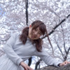 満開の桜と笑顔満開