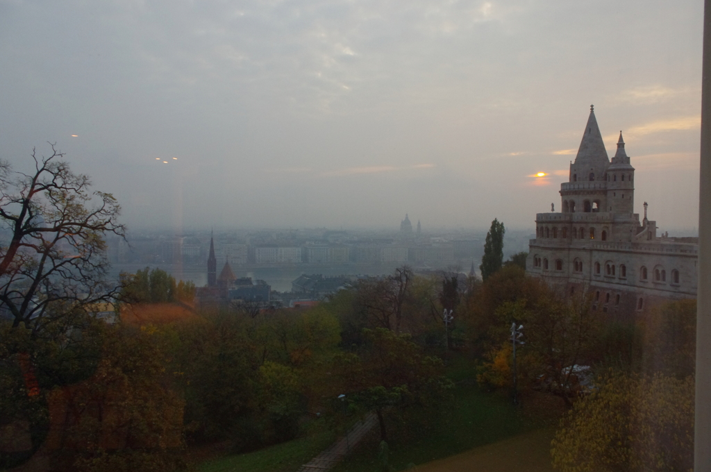 ホテル・ヒルトン・ブダペストの部屋の窓から