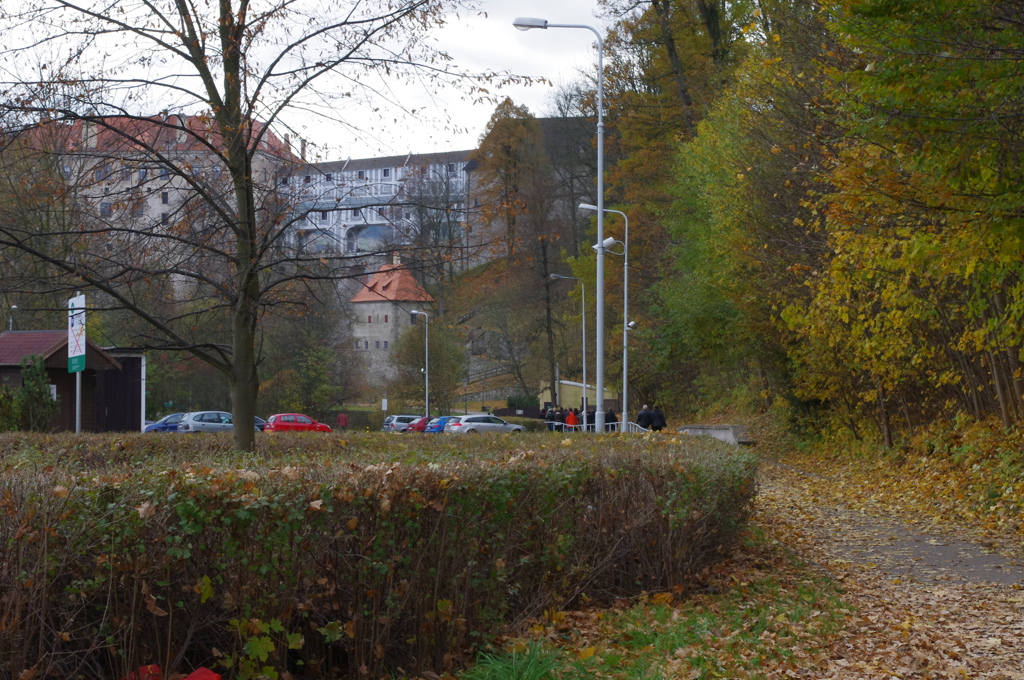 チェスキー・クルムロフ城へ