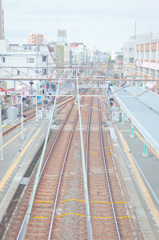 駅舎から