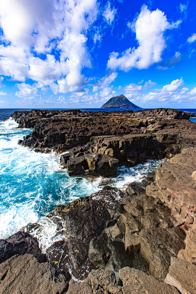 島の海岸線