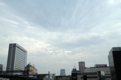 秋葉と秋の空
