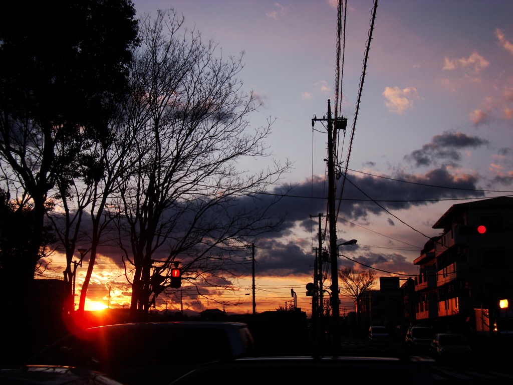 夕日