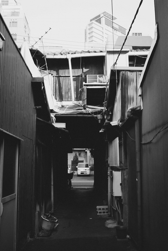 残された路地