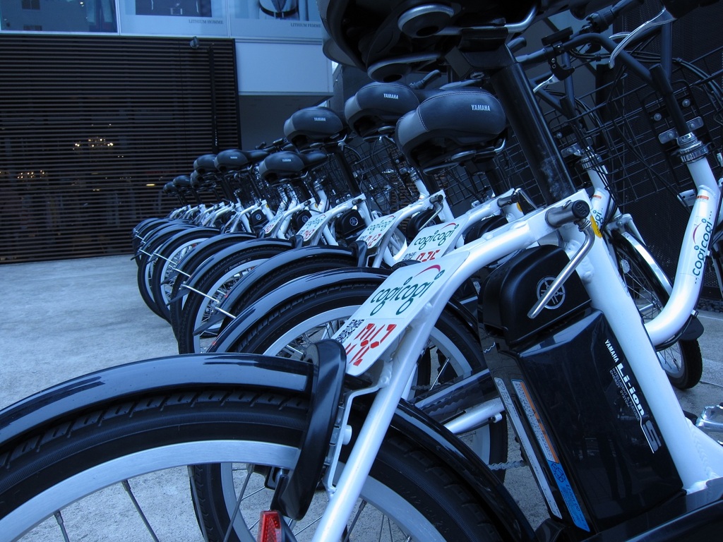 bicycle in blue