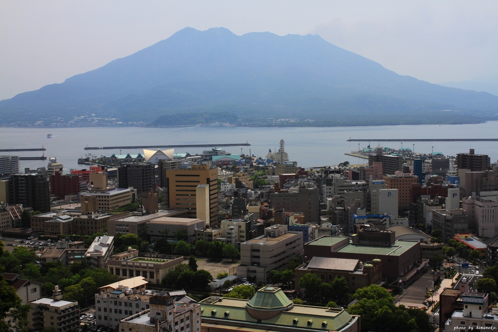 桜島と鹿児島