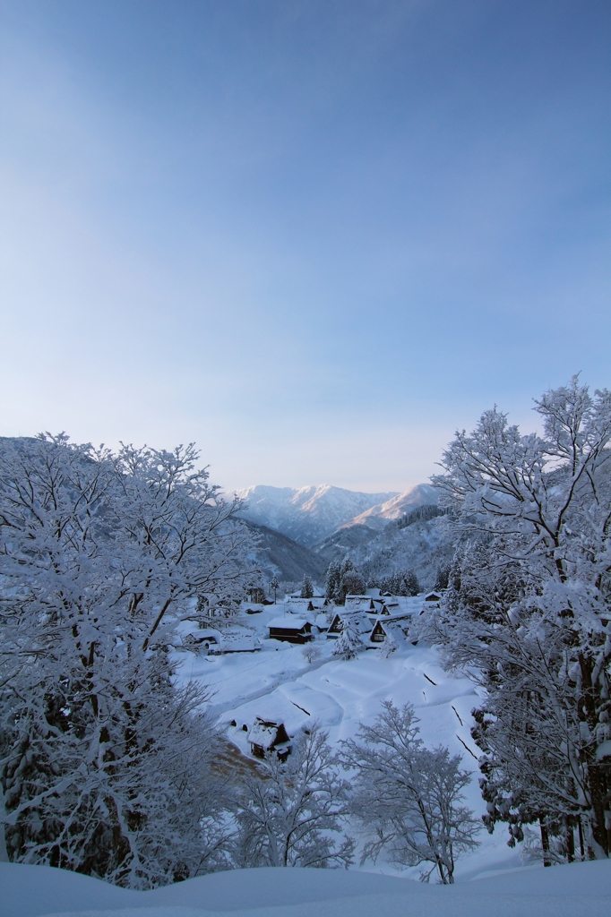 豪雪地帯の朝