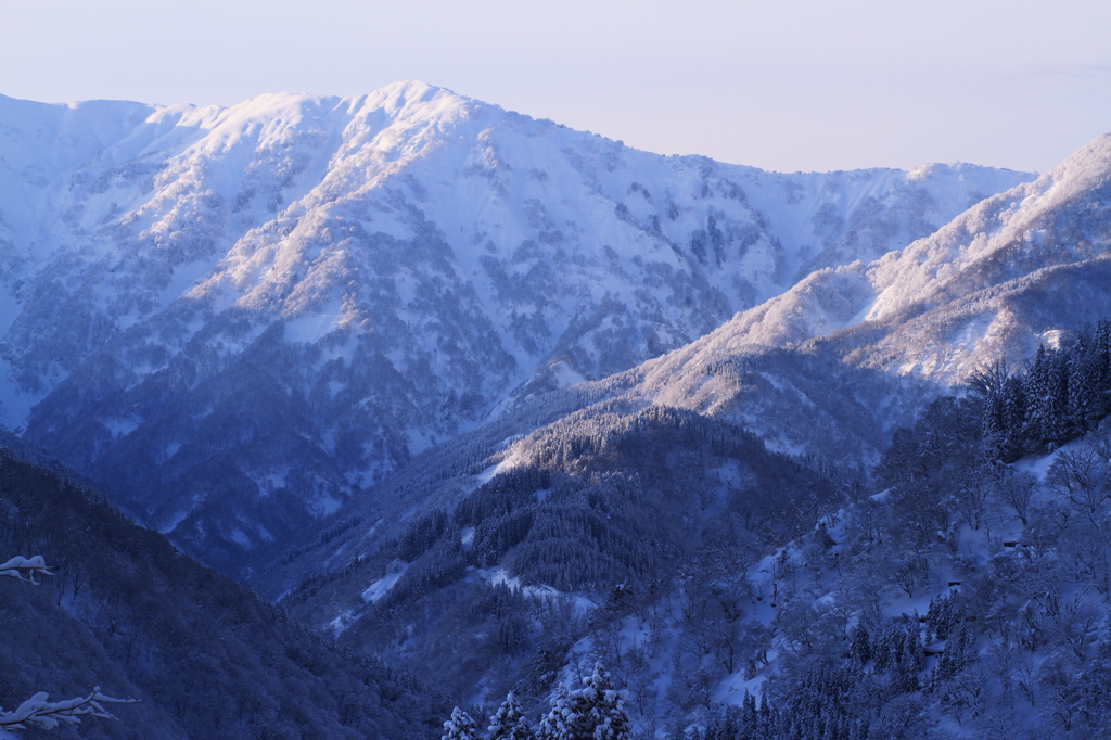 厳冬期の山岳